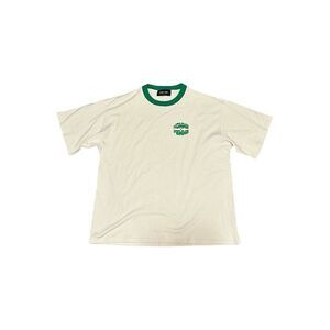 Homme + Femme LA Cream & Green Crew Neck Tee Size XXL
